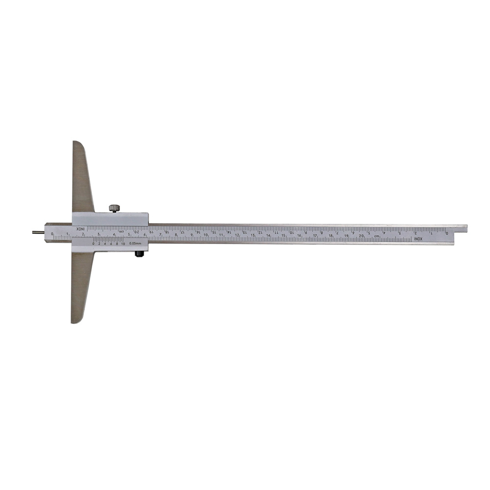 Tiefen-Messschieber 200 x 100 mm mit Stiftspitze Ø 1,6 DIN 862