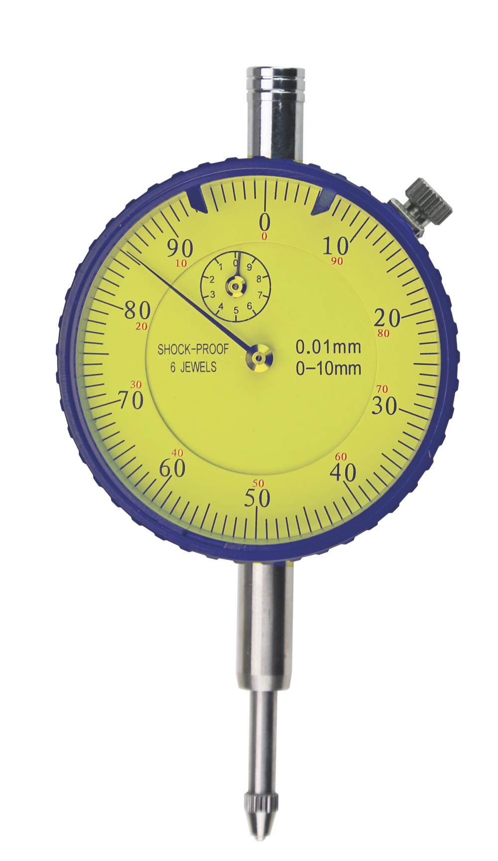 Messuhr 10 x 0,01 mm mit Stoßschutz DIN 878