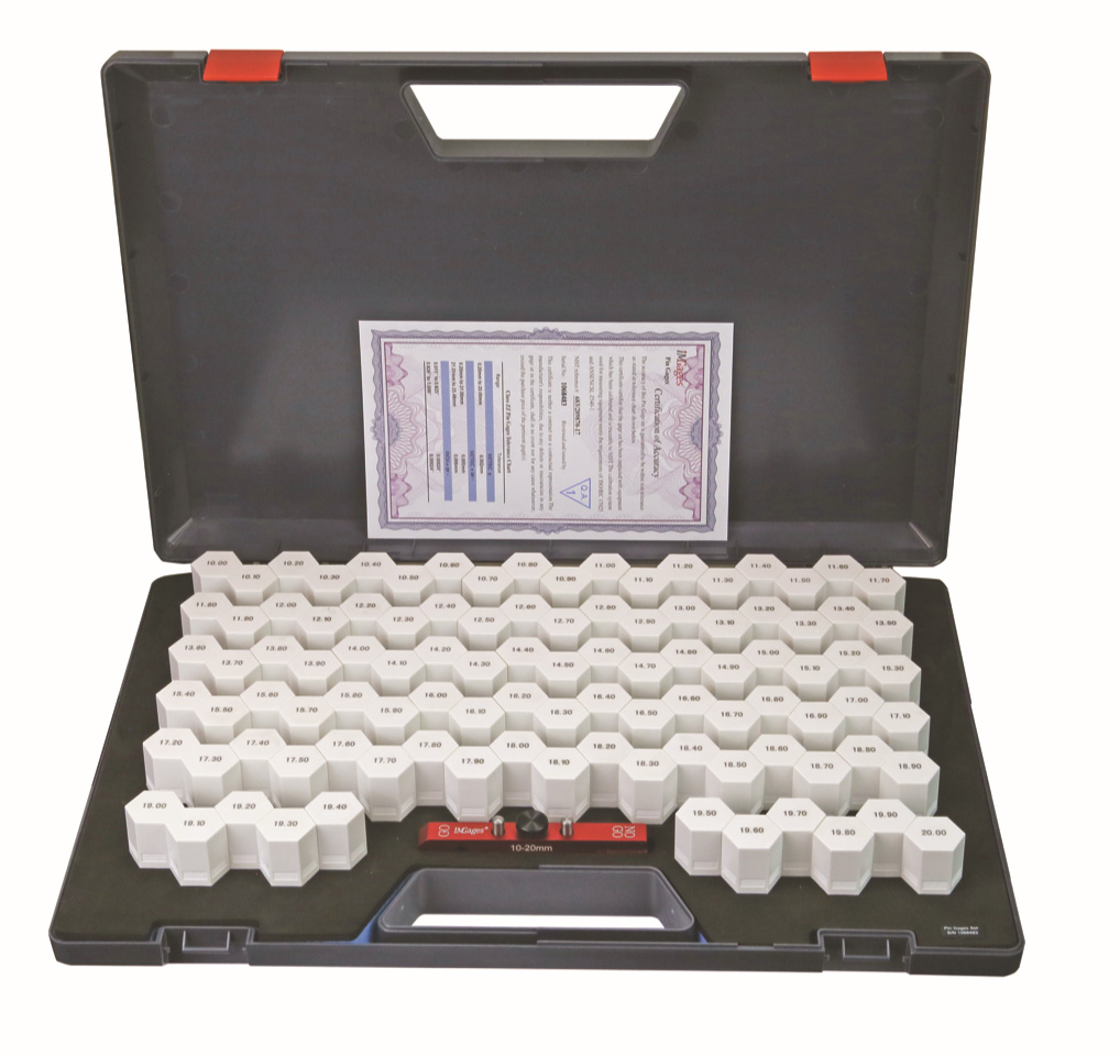 Pin gauges set 10,0 - 20,0 mm 101 pcs. ± 0,004 mm Pin gauges set 10,0 - 20,0 mm 101 pcs. ± 0,004 mm