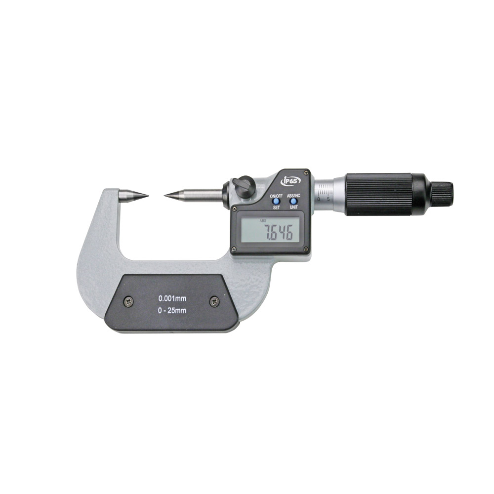 Digital micrometer 0 - 25 mm with carbide point