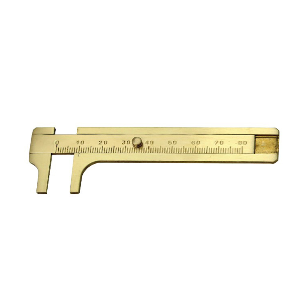 Brass slide caliper 0 - 80 mm range Brass slide caliper 0 - 80 mm range