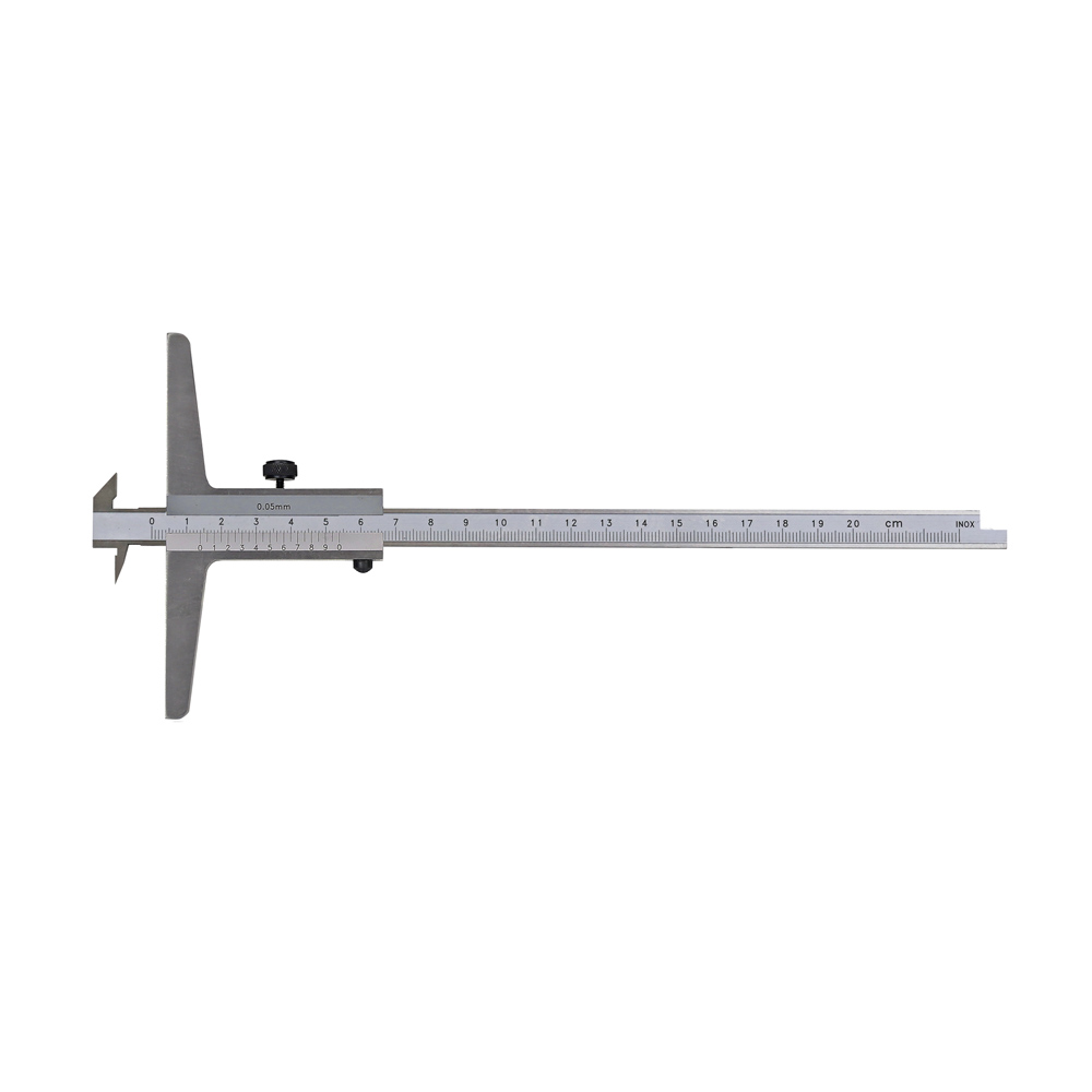 Tiefen-Messschieber 200 x 100 mm mit Doppelhaken DIN 862