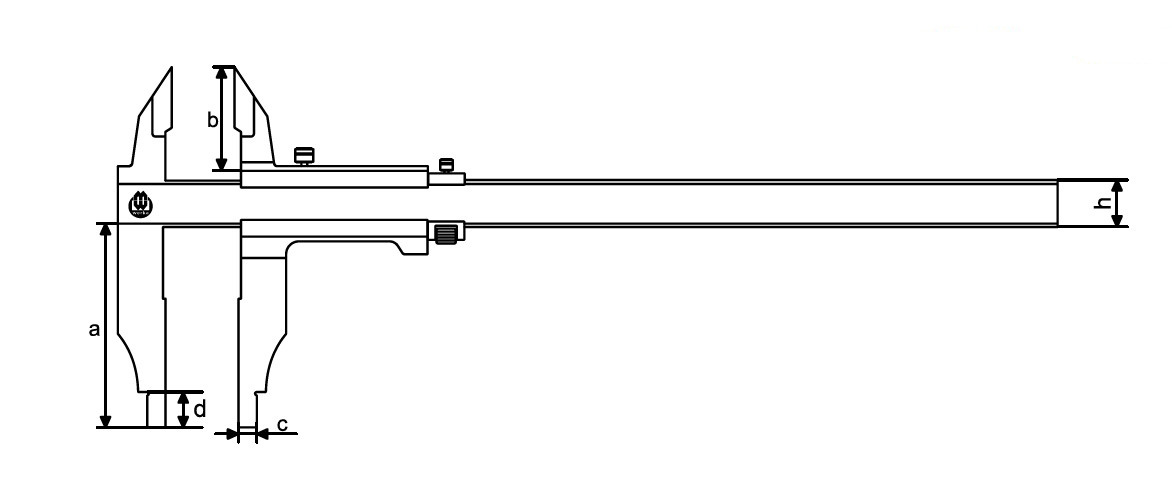 Zeichnung Werkstatt-Messschieber 213-8425 - Messwelt