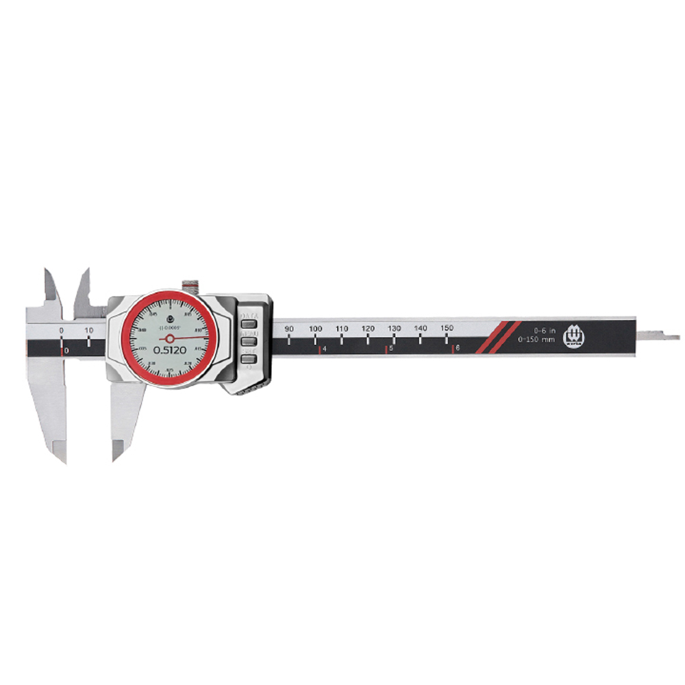 Digital Dial caliper - 200 mm range - IP67 - LCD-Display - reading 0,01 - 2262-200 - Messwelt