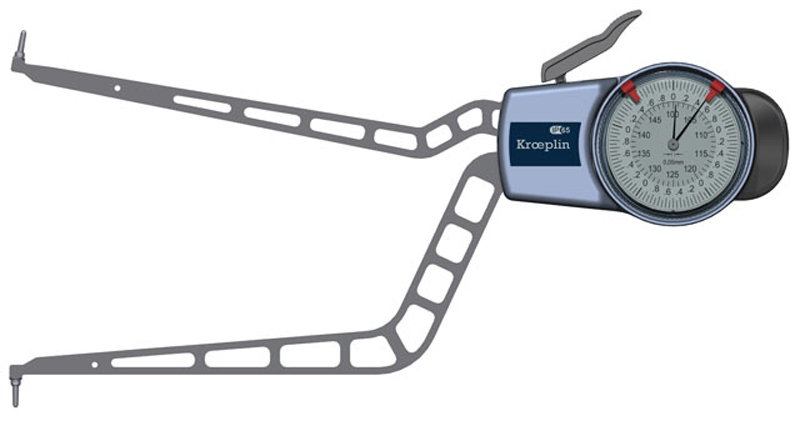 Kroeplin Innen-Schnelltaster H4100 100 - 150 mm Messbereich analog Kroeplin Innen-Schnelltaster H4100 100 - 150 mm Messbereich analog