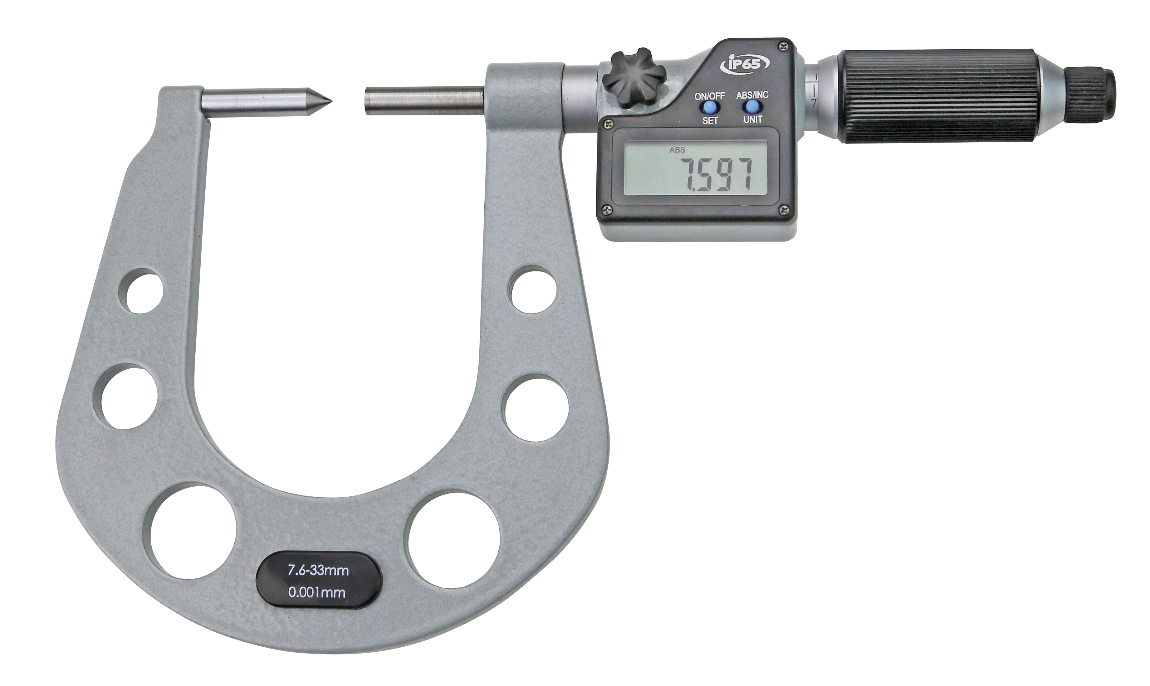 Digital-Messschraube 7,6 - 33 mm mit HM-Spitzen Digital-Messschraube 7,6 - 33 mm mit HM-Spitzen