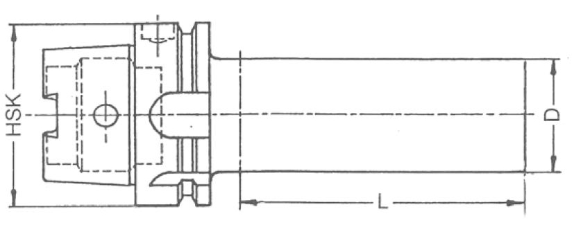 Zeichnung Prüfdorn HSK 50, DIN 69893