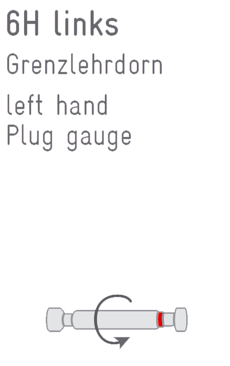 DrawingThread plug gauge M 30 x 3,5 - 6H left DIN 13