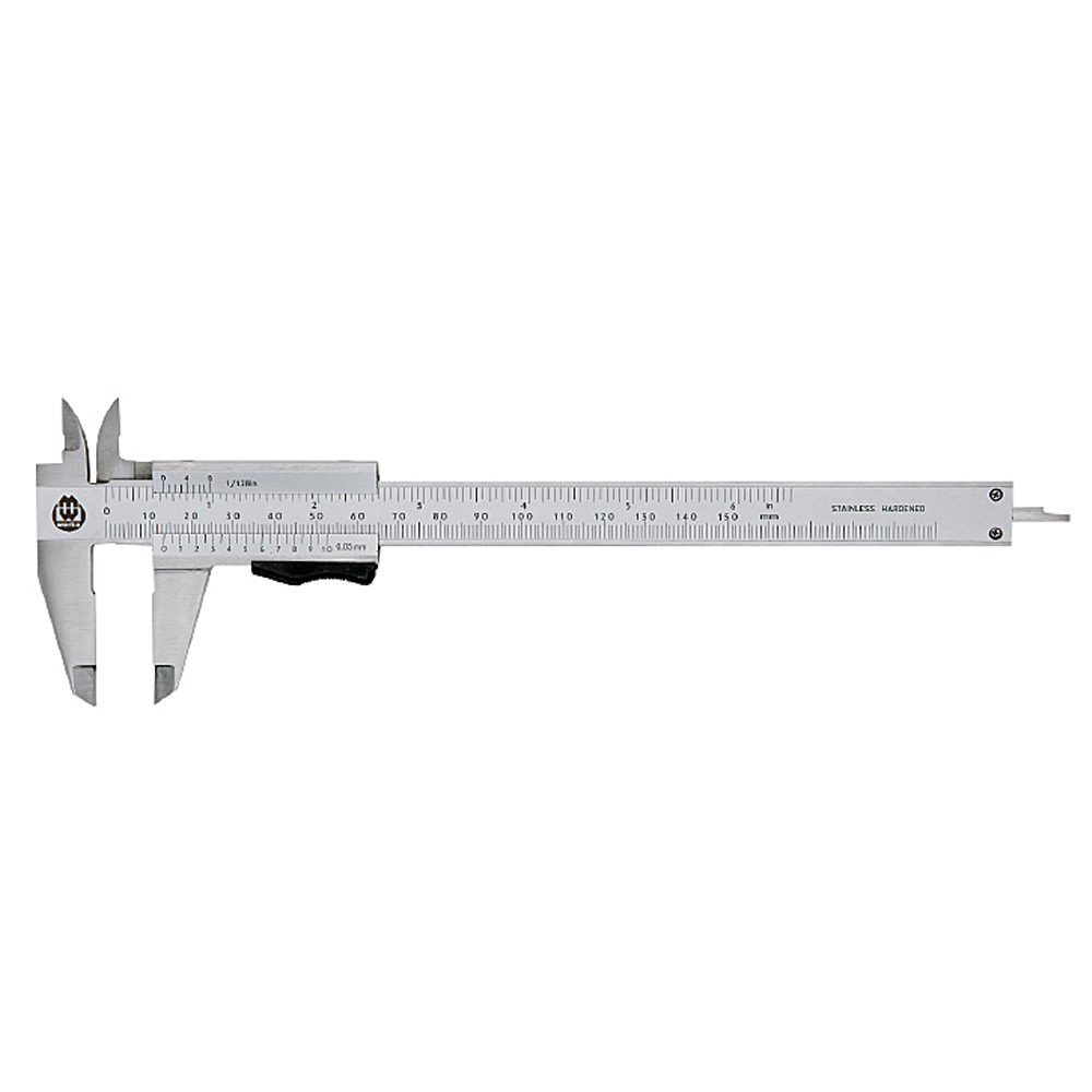 Vernier caliper - 150 mm range - analog - with thumb lock -  reading 0,05 - DIN 862 - 210-0122 - Messwelt