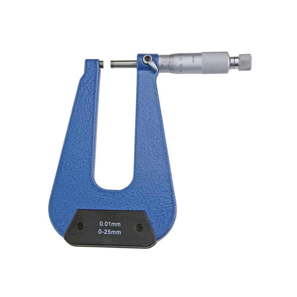 Deep throat micrometer 0 - 25 mm 100 mm throat depth - Nr. 307.031