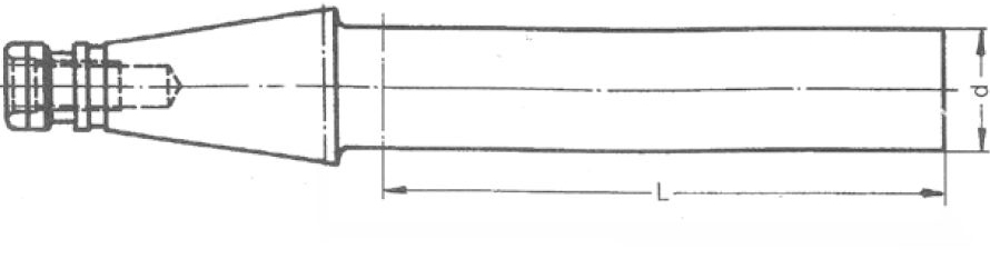 Zeichnung Prüfdorn SK 50, DIN 2080