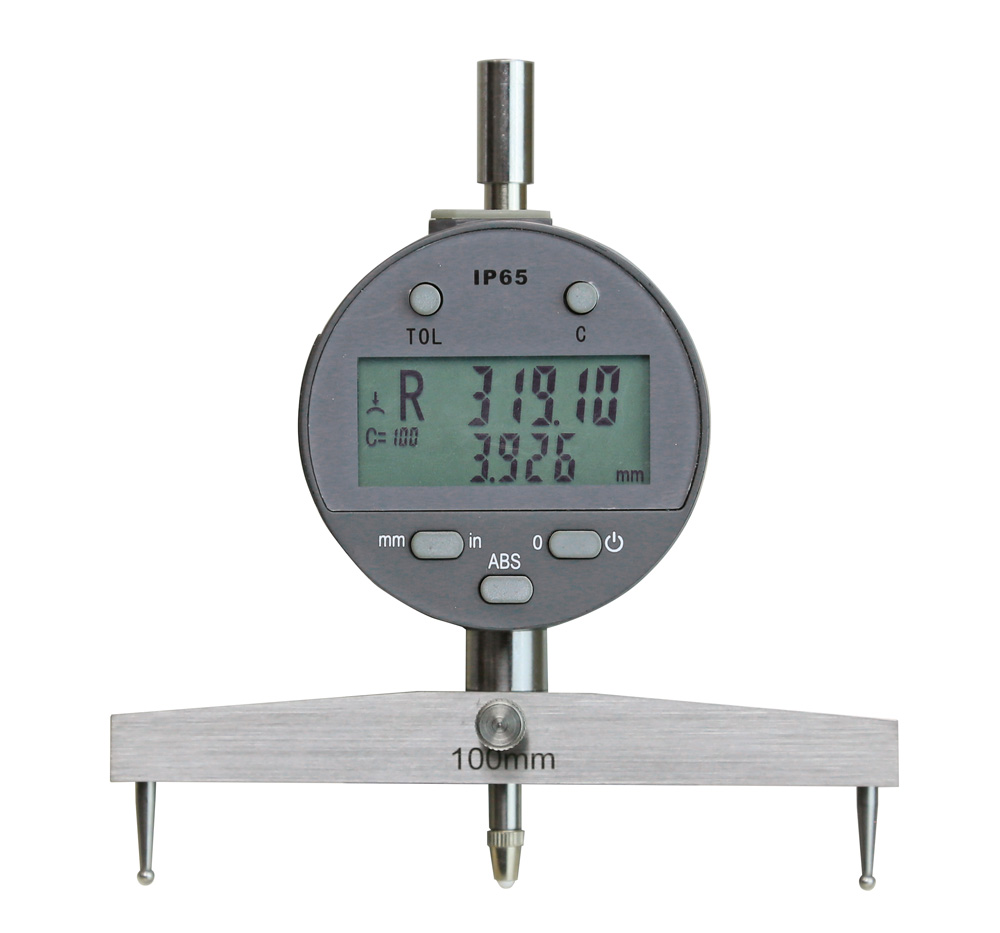 Digital radius indicator range 5 - 1000 mm Digital radius indicator range 5 - 1000 mm