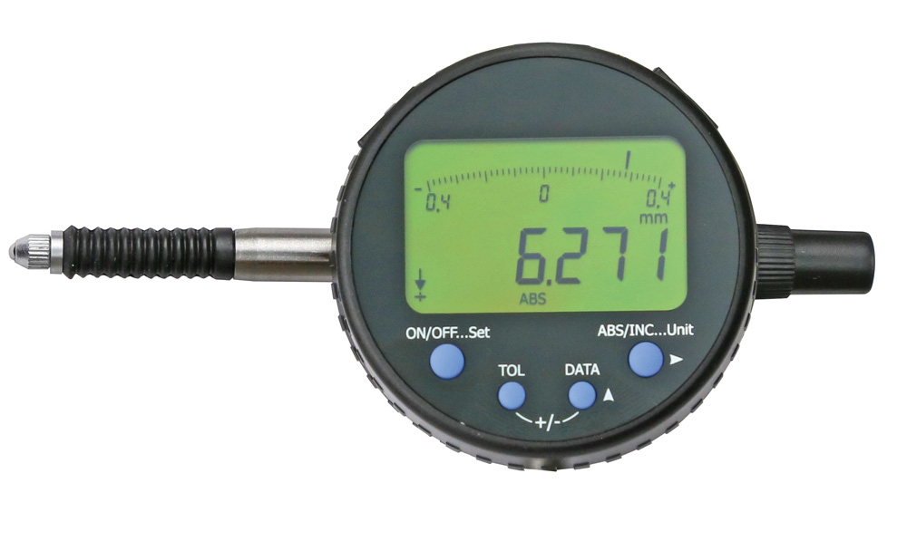 Digital-Messuhr 12,7 mm Messbereich Ablesung 0,001 mm Anzeige drehbar