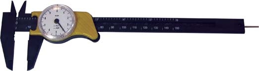 Uhren-Messschieber, 150 x 0,1 mm, aus Fiberglas Uhren-Messschieber, 150 x 0,1 mm, aus Fiberglas