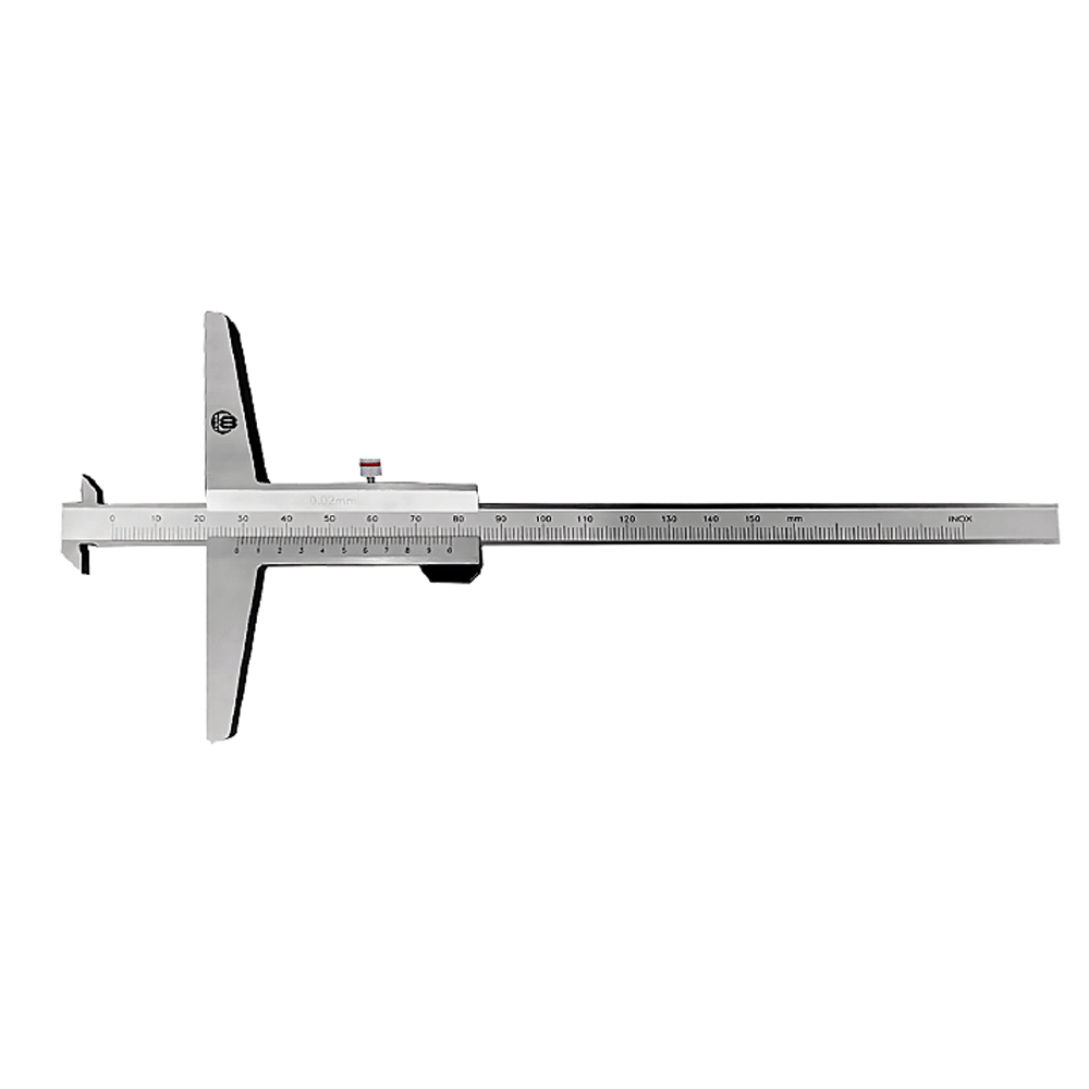 Depth caliper 300 mm range with double hook  | DIN 862 