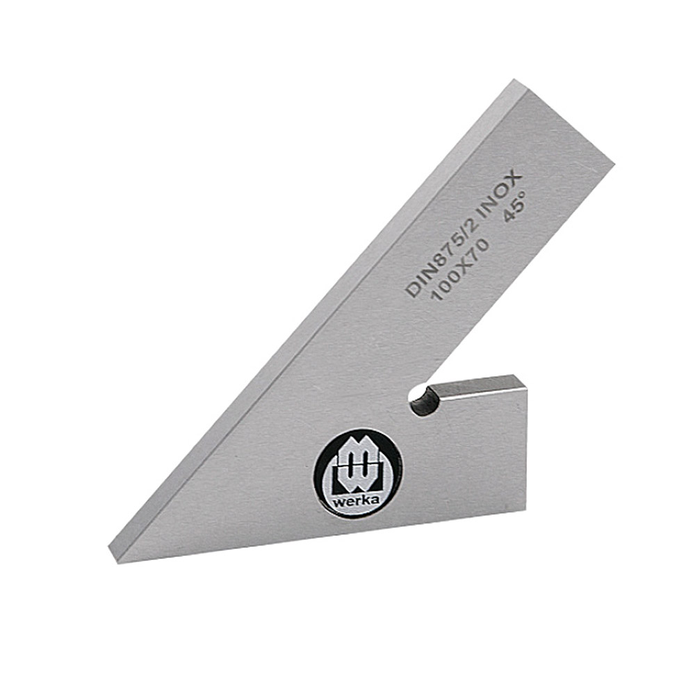 Steel Square 45° 100 x 70 mm DIN 875/2