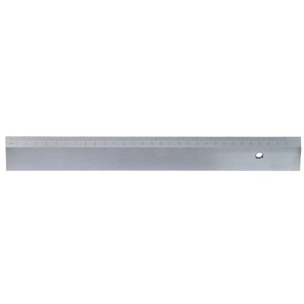 Steel ruler 2000 x 40 x 5 mm with bevelled edge and mm graduation