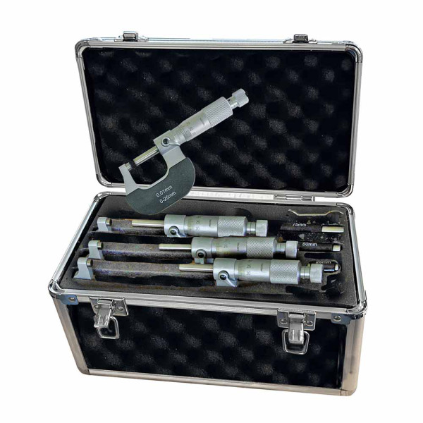 Outside micrometer set 4 pieces 100 - 200 mm DIN 863