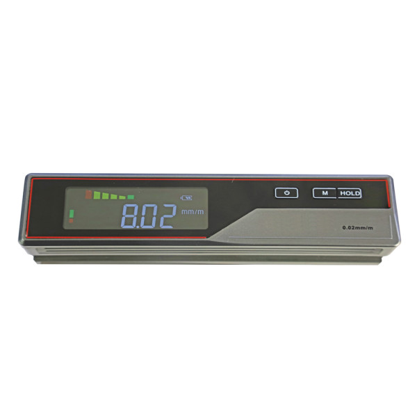 Digital spirit level 200 x 0,02 mm/m with tilt direction bar