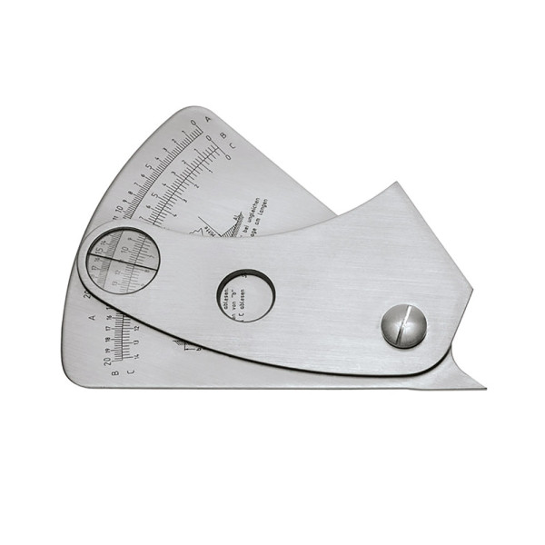 Universal welding seam gauge 0 - 20 mm range