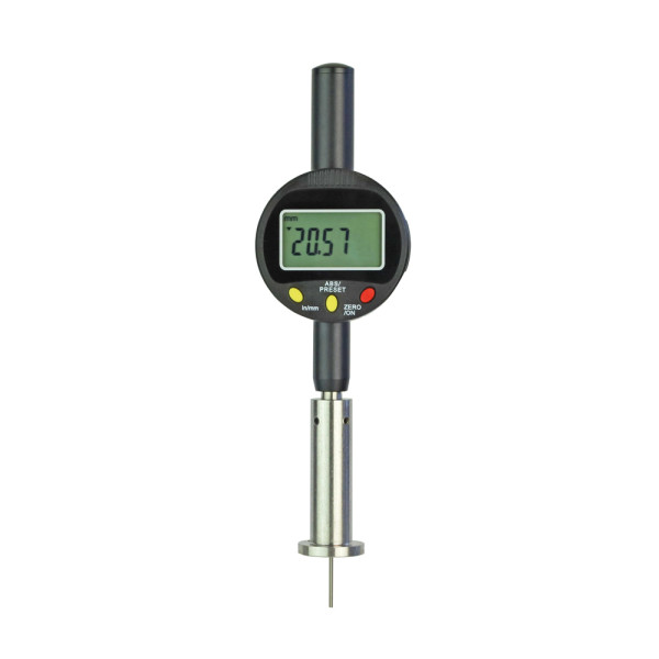 Digital depth dial indicator 0 - 20 mm range with base Ø 25