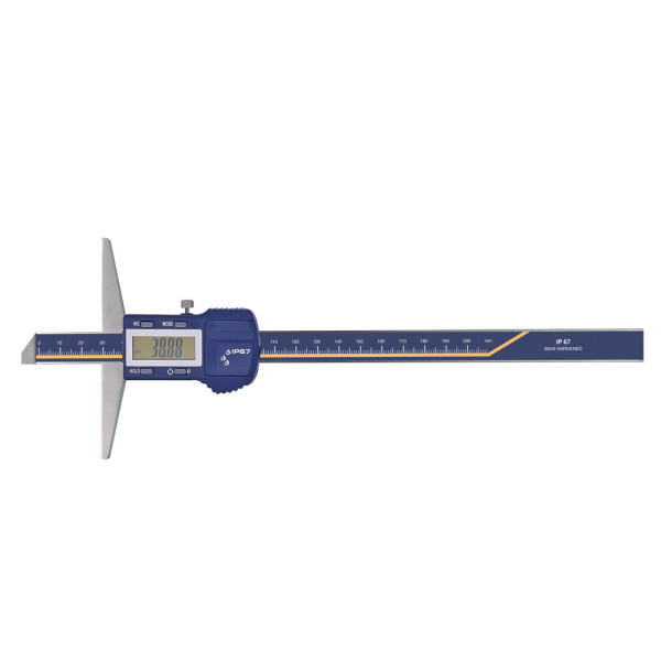 Digital depth caliper 200 x 100 mm IP 67 DIN 862