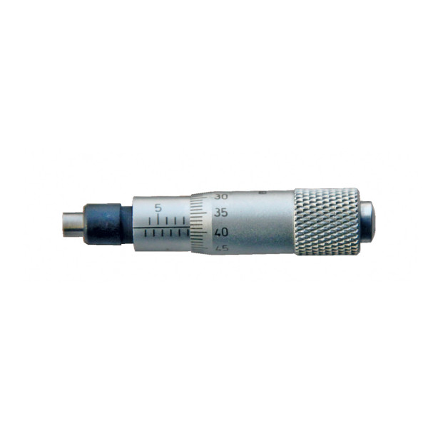 Small micrometer head 0-6,5 mm range flat measuring face