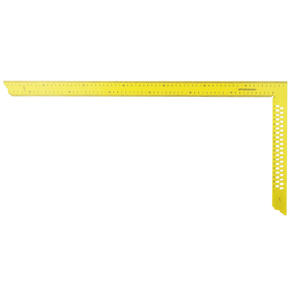 Carpenter's steel squares 600 x 280 mm yellow coated