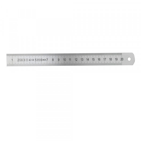 Steel ruler INOX rigid pattern 2000 x 30 x 1,5 mm