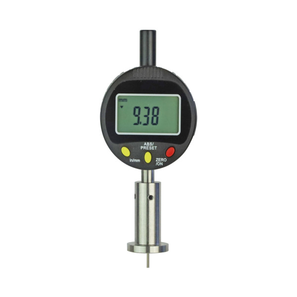 Digital depth dial indicator 0 - 9 mm range with base Ø 25